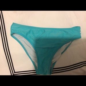 Girls light blue pink and black tankini set